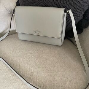 kate spade Pale grey Leather Crossbody Bag